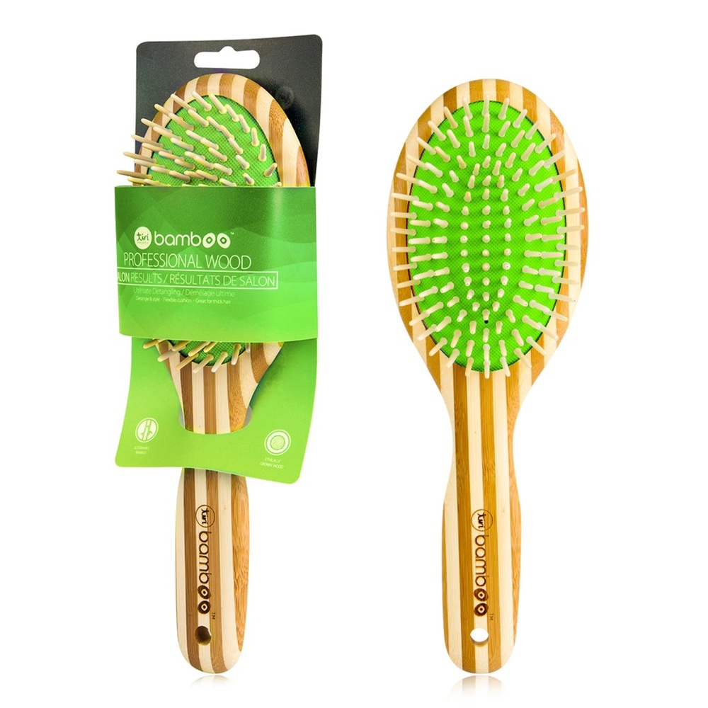 Tiri Bamboo Professional Wood Sustainable Bamboo Brush with Natural Bristles NEW